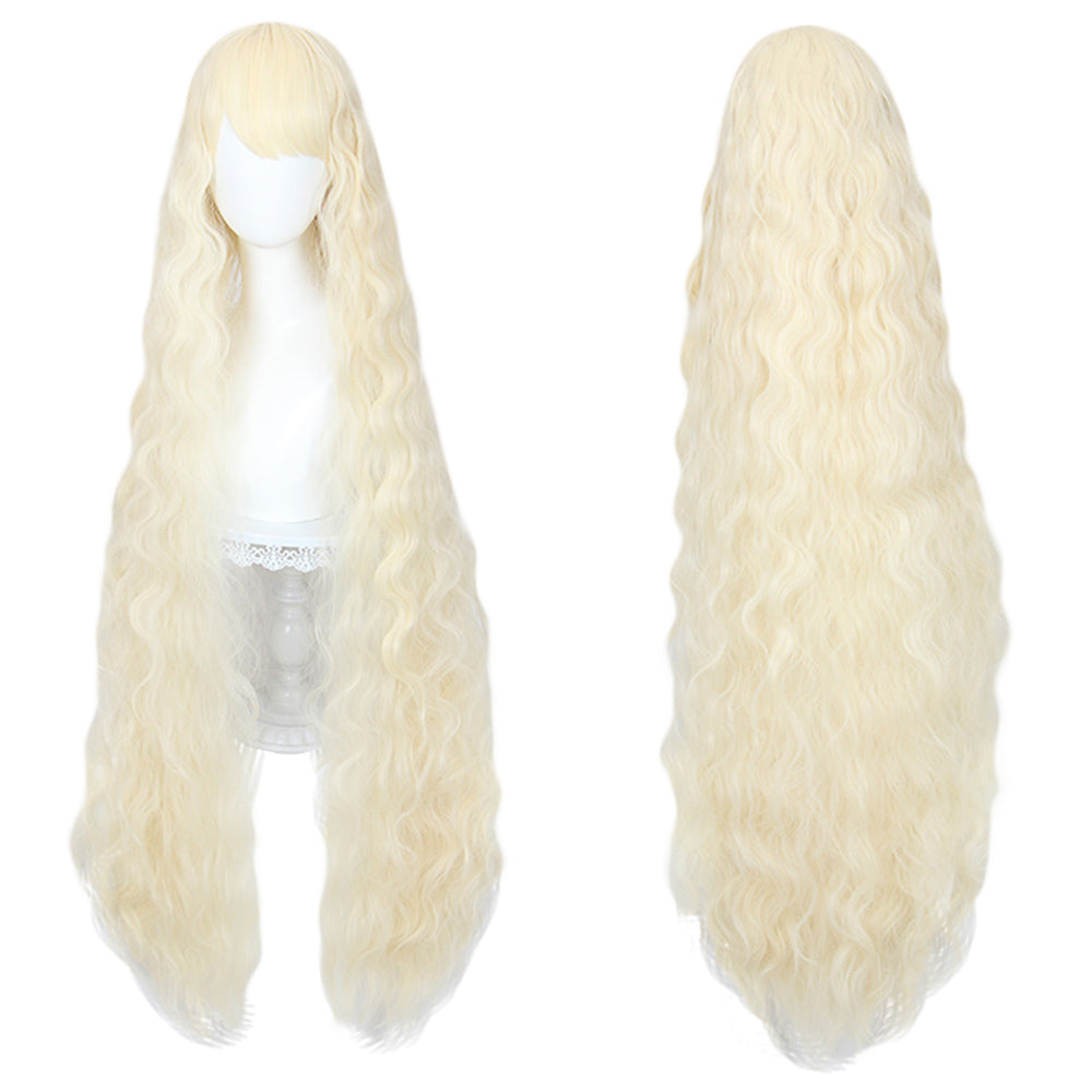 Waist Length Wavy Beige Lolita Wig 489C-Lolita Wig-UNIQSO Canada