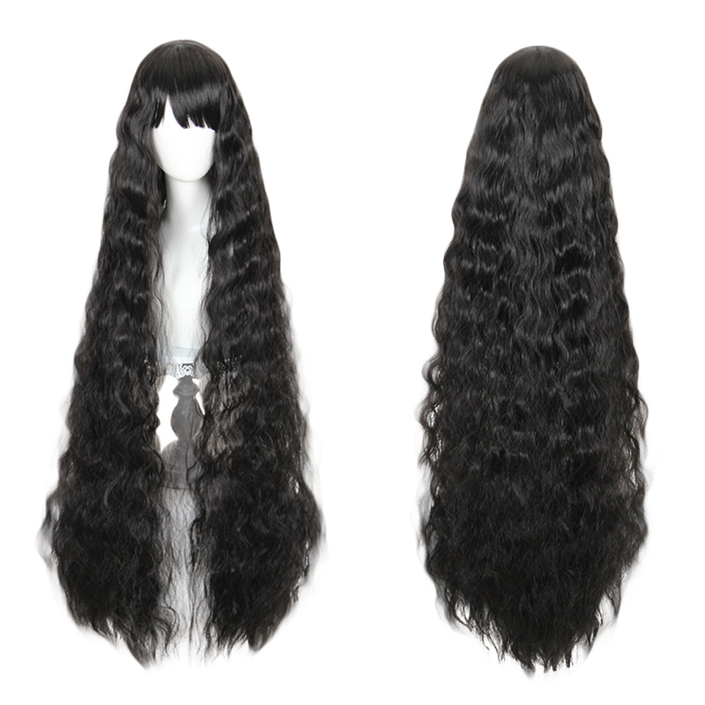 Waist Length Wavy Black Lolita Wig 489B-Lolita Wig-UNIQSO Canada