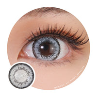 Western Eyes Dolly+ Grey (1 lens/pack)-Colored Contacts-UNIQSO Canada