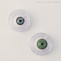 Western Eyes Puffy 3 Tones Green (1 lens/pack)-Colored Contacts-UNIQSO Canada