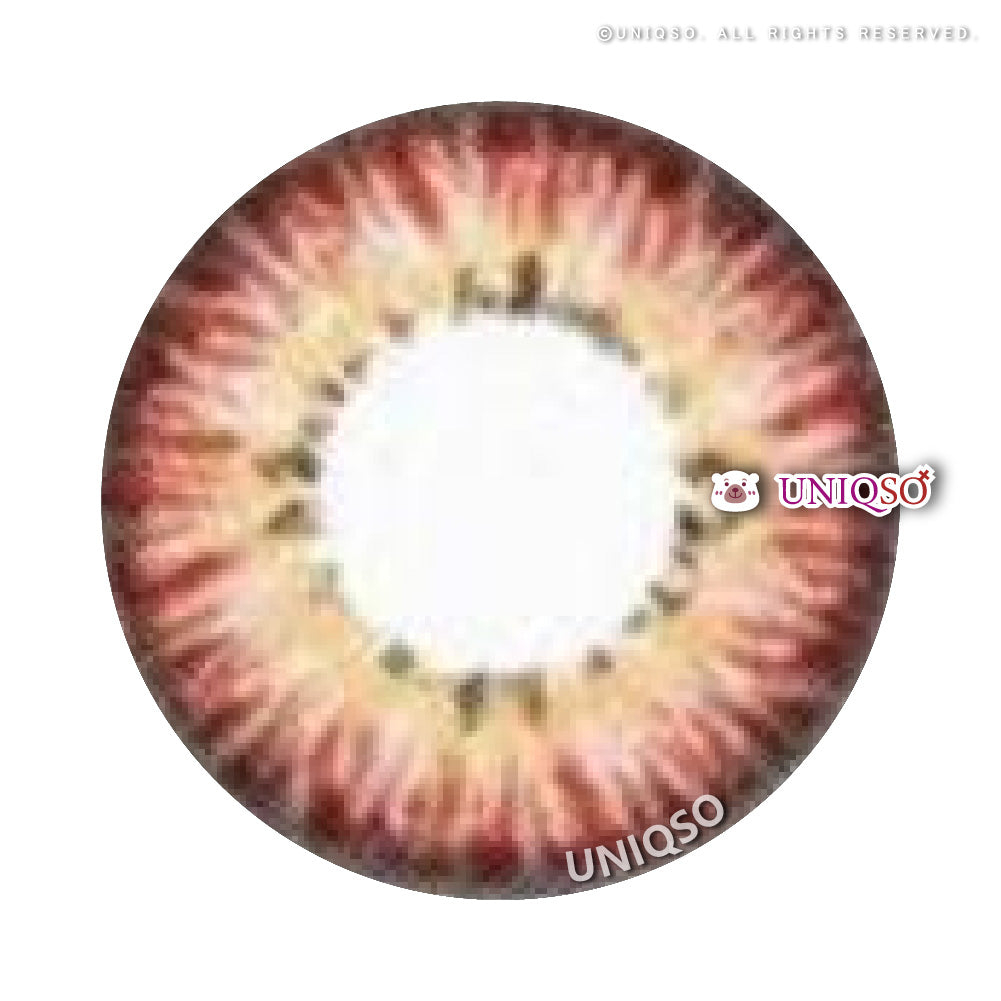 Western Eyes Puffy 3 Tones Pink (1 lens/pack)-Colored Contacts-UNIQSO Canada