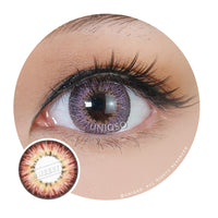 Western Eyes Puffy 3 Tones Pink (1 lens/pack)-Colored Contacts-UNIQSO Canada