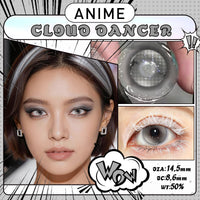 Sweety Cloud Dancer Grey (1 lens/pack)-Crazy Contacts-UNIQSO