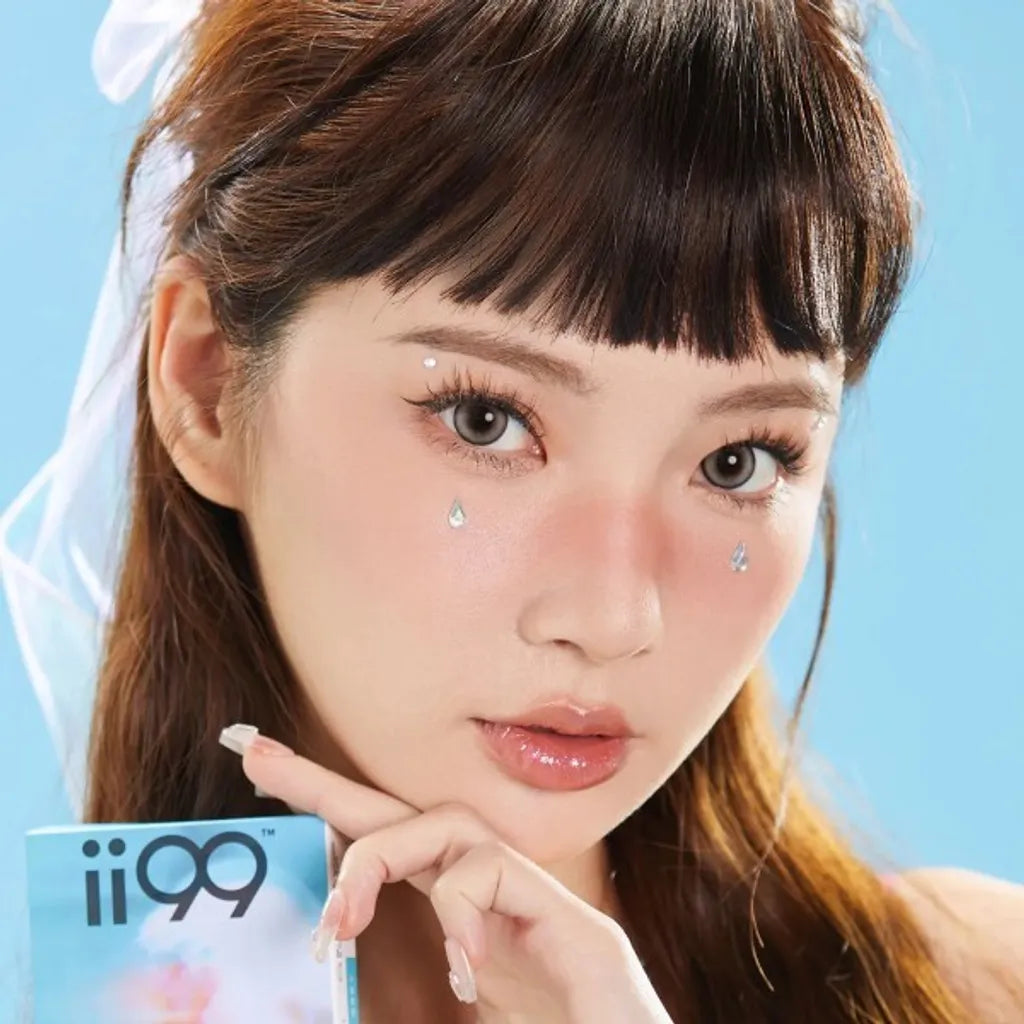 ii99 Monthy Disposable - Jelly Grey (2 Lenses/pack)-Colored Contacts-UNIQSO Canada
