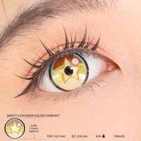 Sweety x Eyesinger Golden Starburst (2 lenses/pack)-Colored Contacts-UNIQSO Canada