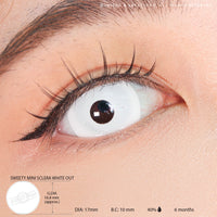 Sweety Mini Sclera White Out (1 lens/pack)-Mini Sclera Contacts-UNIQSO