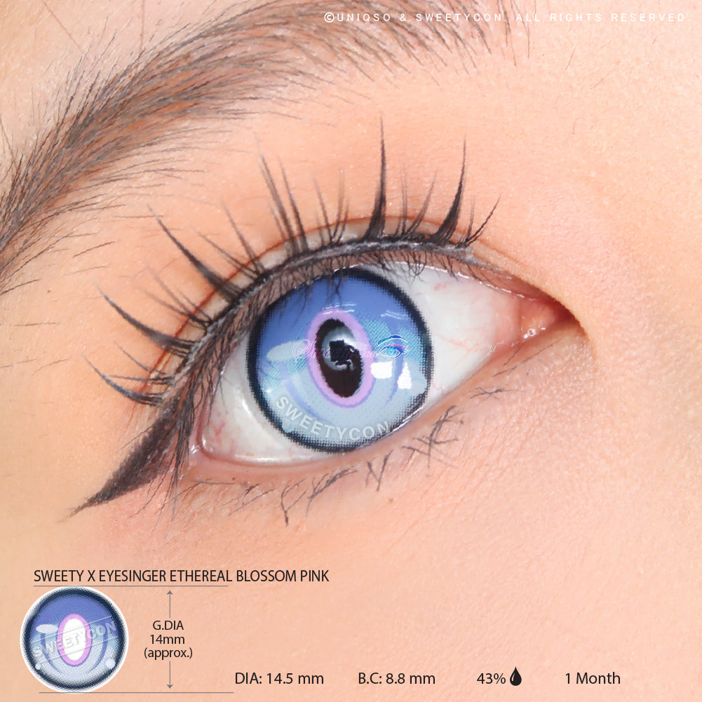 Sweety x Eyesinger Ethereal Blossom Pink (2 lenses/pack)-Colored Contacts-UNIQSO Canada