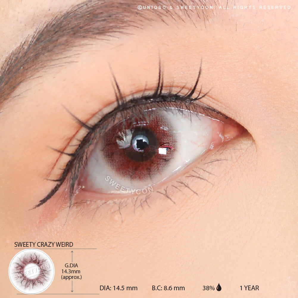 Sweety Crazy Weird (1 lens/pack)-Crazy Contacts-UNIQSO Canada