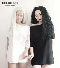 Sweety Crazy White Blind Mesh / Storm White (1 lens/pack)-Crazy Contacts-UNIQSO Canada
