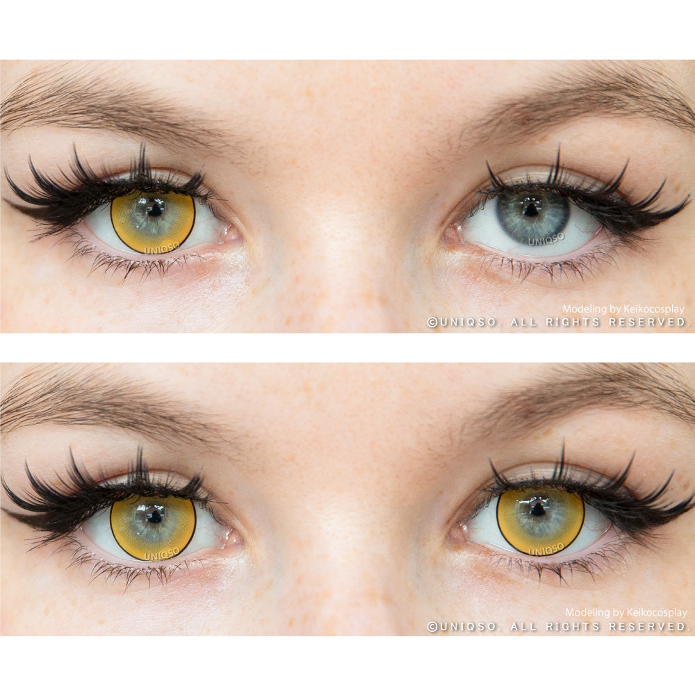 Kazzue Intense Pop Yellow (1 lens/pack)-Colored Contacts-UNIQSO