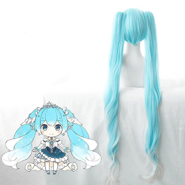 Cosplay Wig - Vocaloid-Snow Miku 2019 II-Cosplay Wig-UNIQSO