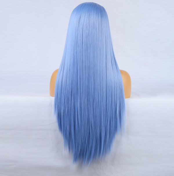 Pamper Blue Front Lace Long Hair Wig-Lace Front Wig-UNIQSO