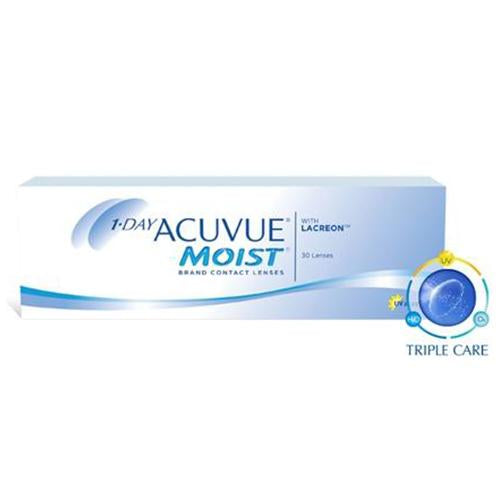 1-Day Acuvue Moist (30 lenses/pack)-Clear Contacts-UNIQSO Canada