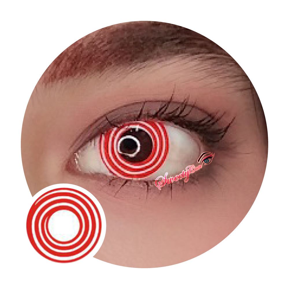Sweety Crazy Red Spiral-Crazy Contacts-UNIQSO