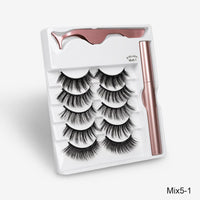 Sexy Sheep Magnetic Faux Mink Volume Eyelashes Kit Set (5 Pairs)-Magnetic Eyelash-UNIQSO