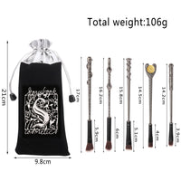 Harry Potter Hermione Dumbledore Magic Wand Makeup Brush Tool Set-Makeup Brushes-UNIQSO