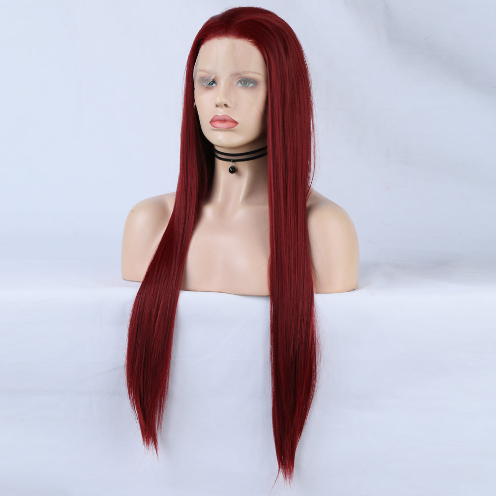 Royal Scarlet Front Lace Wig-Lace Front Wig-UNIQSO