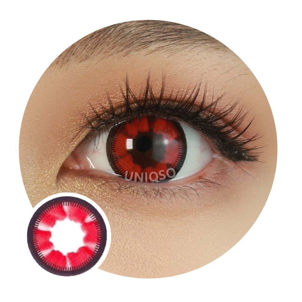 Kazzue Heavenly Cloud Nine Red (1 lens/pack)-Colored Contacts-UNIQSO