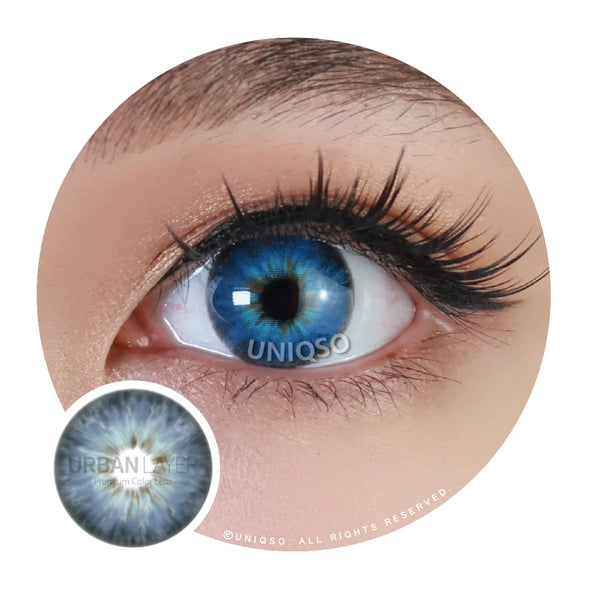 Urban Layer Jolie Blue (1 lens/pack)-Colored Contacts-UNIQSO