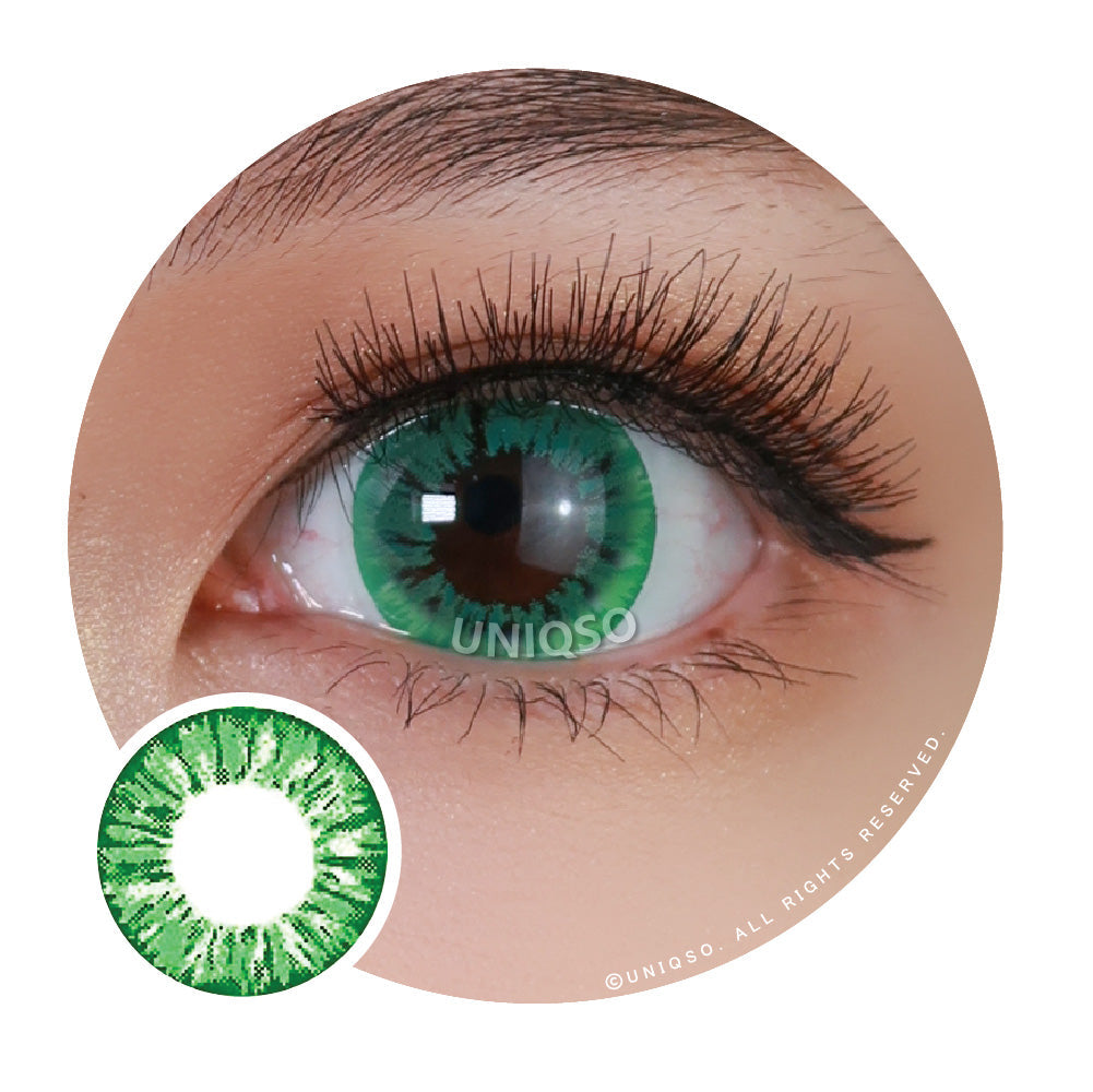Kazzue Starryeye Green (1 lens/pack)-Colored Contacts-UNIQSO