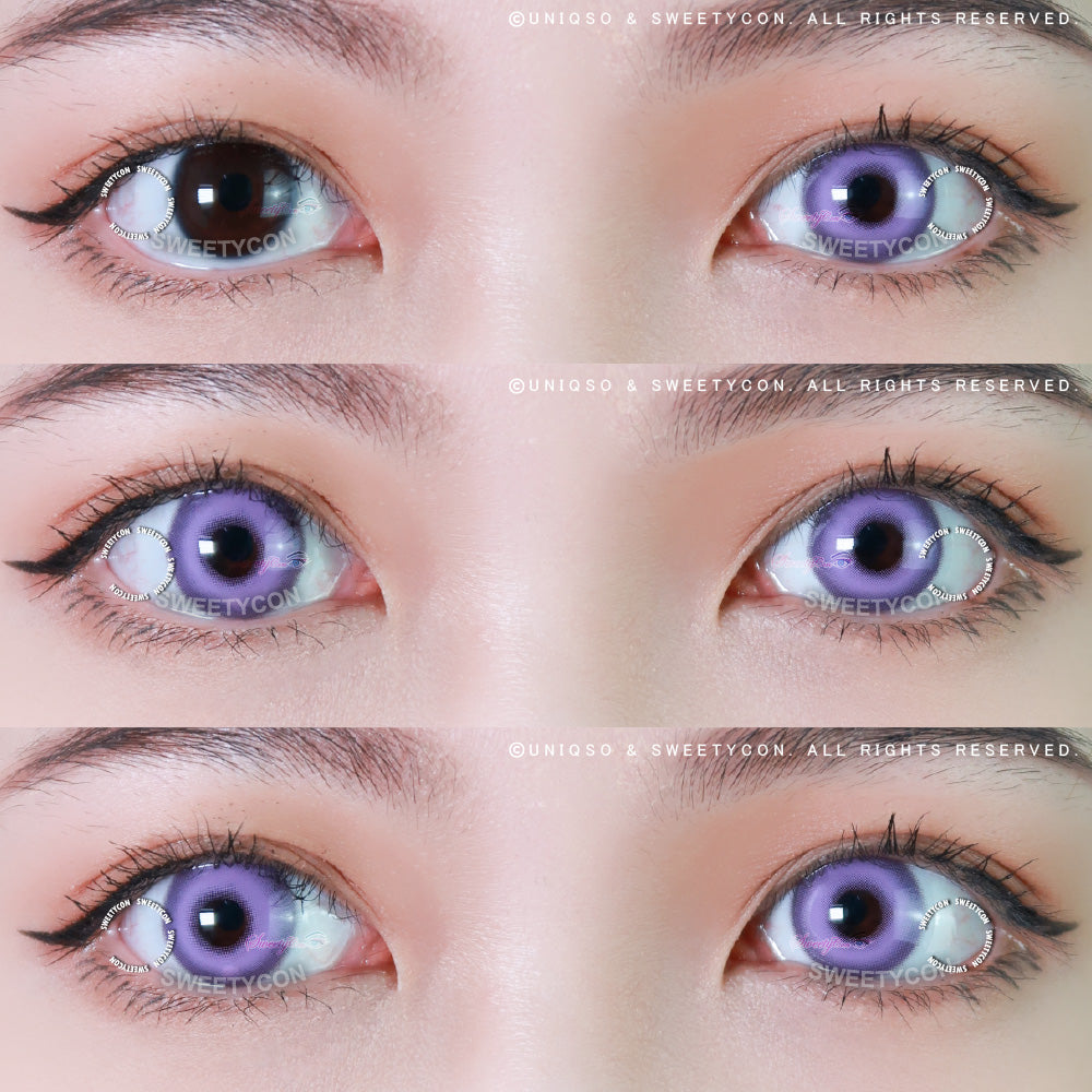 Sweety Milkshake Violet (1 lens/pack)-Colored Contacts-UNIQSO