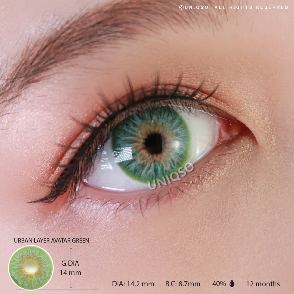 Urban Layer Avatar Green (1 lens/pack)-Colored Contacts-UNIQSO