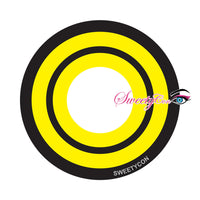 Sweety Crazy Yellow Rings V3 (Chainsaw Man - Makima) (1 lens/pack)-Crazy Contacts-UNIQSO