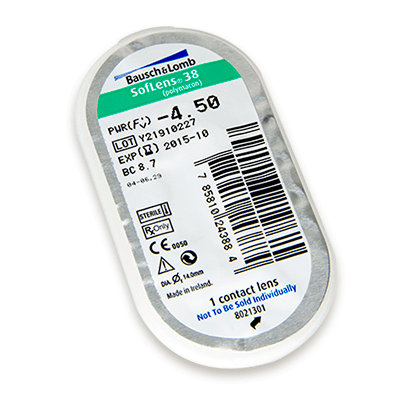 Bausch & Lomb Softlens 38 (6 lenses/pack)-Clear Contacts-UNIQSO Canada