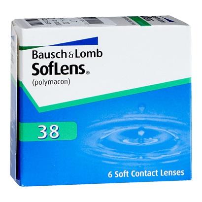 Bausch & Lomb Softlens 38 (6 lenses/pack)-Clear Contacts-UNIQSO Canada