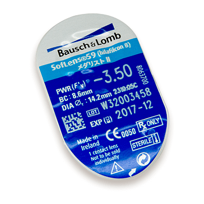 Bausch & Lomb Softlens 59 (6 lenses/pack)-Clear Contacts-UNIQSO Canada
