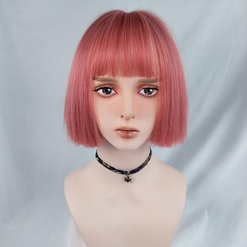 Bob LoLita Wig Melon Red-Lolita Wig-UNIQSO Canada