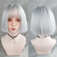 Bob LoLita Wig Silver-Lolita Wig-UNIQSO Canada