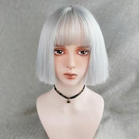 Bob LoLita Wig Silver-Lolita Wig-UNIQSO Canada