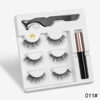 Sexy Sheep Magnetic Faux Mink Natural Long Eyelashes Kit Set (3 Pairs)-Magnetic Eyelash-UNIQSO