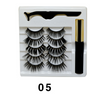 Mixed Designs Faux Mink Magnetic Eyelashes Kit Set (5 Pairs)-Magnetic Eyelash-UNIQSO