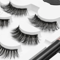 Sexy Sheep Mixed Designs Faux Mink Magnetic Eyelashes Kit Set (3 Pairs)-Magnetic Eyelash-UNIQSO
