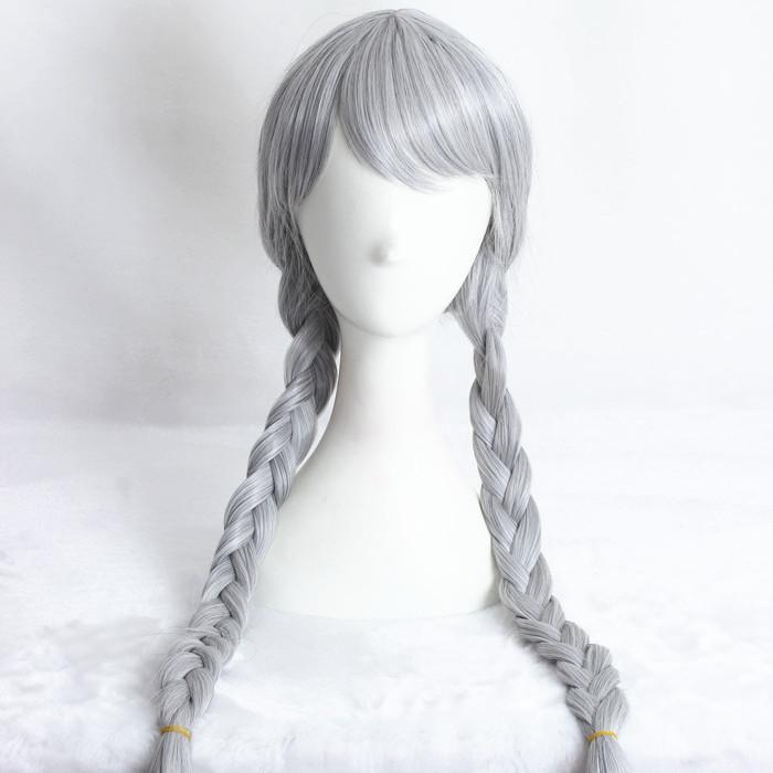Cosplay Wig - Zootopia - Judy Hopps (Light Grey with Braids)-Cosplay Wig-UNIQSO