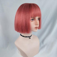 Bob LoLita Wig Melon Red-Lolita Wig-UNIQSO