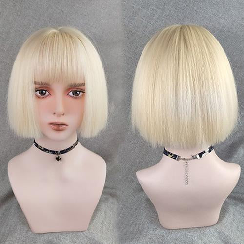 Bob LoLita Wig Beige-Lolita Wig-UNIQSO