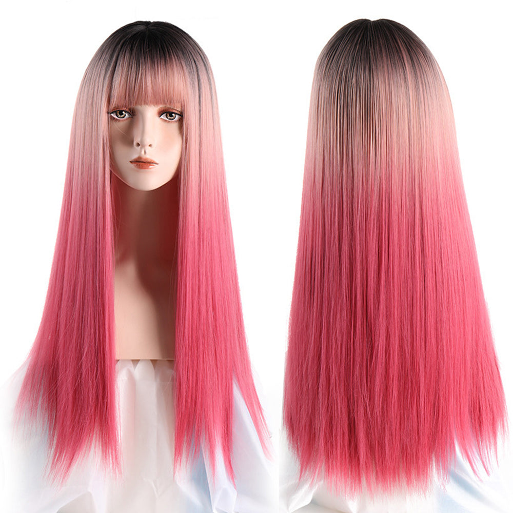 Black Pink Mixed Ombre Lolita Wig-Lolita Wig-UNIQSO