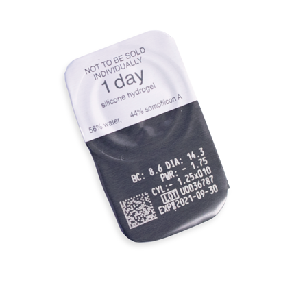 Clariti 1 Day Toric (Astigmatism) (30 lenses/pack)-Clear Contacts-UNIQSO Canada