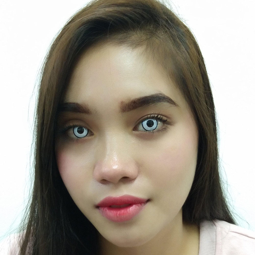 Colorvue Crazy White Zombie - 3 Months (Prescription) (2 lenses/pack)-Crazy Contacts-UNIQSO Canada