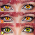 Sweety Crazy Yellow Rings (Chainsaw Man - Makima) (1 lens/pack)-Crazy Contacts-UNIQSO