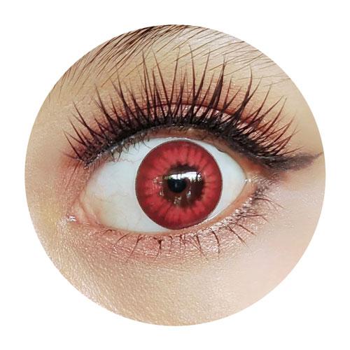 Coscon Crazy with Power - Electro Red (1 lens/pack)-Crazy Contacts-UNIQSO Canada