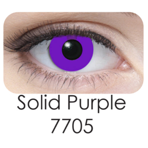 Coscon Crazy with Power - Solid Violet (1 lens/pack)-Crazy Contacts-UNIQSO Canada