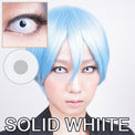 Coscon Crazy with Power - Solid White (1 lens/pack)-Crazy Contacts-UNIQSO Canada