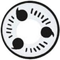 Coscon Sharingan Manga Anime Ninja Eye with Power - T04 (1 lens/pack)-Colored Contacts-UNIQSO Canada
