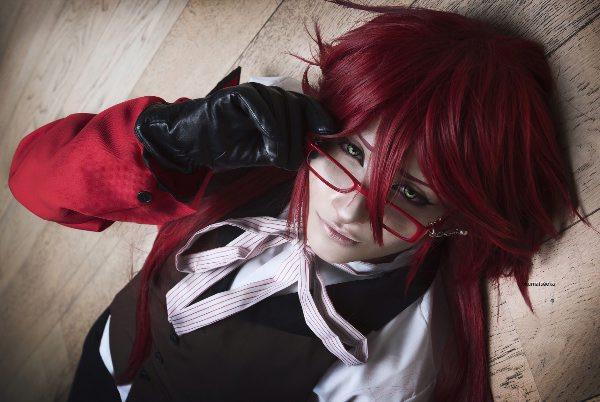 cosplay wig-Black Butler - Grell Sutcliff