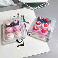 Cute Paw & Love Lens Case Travel Kit (3 Pairs)-Lens Case-UNIQSO Canada