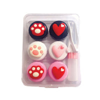 Cute Paw & Love Lens Case Travel Kit (3 Pairs)-Lens Case-UNIQSO Canada